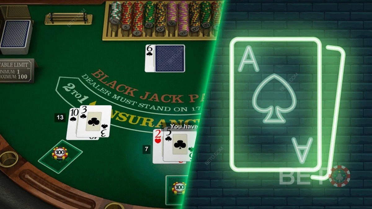 Online Blackjack consists of live card games, computer generated games and RNG Blackjack