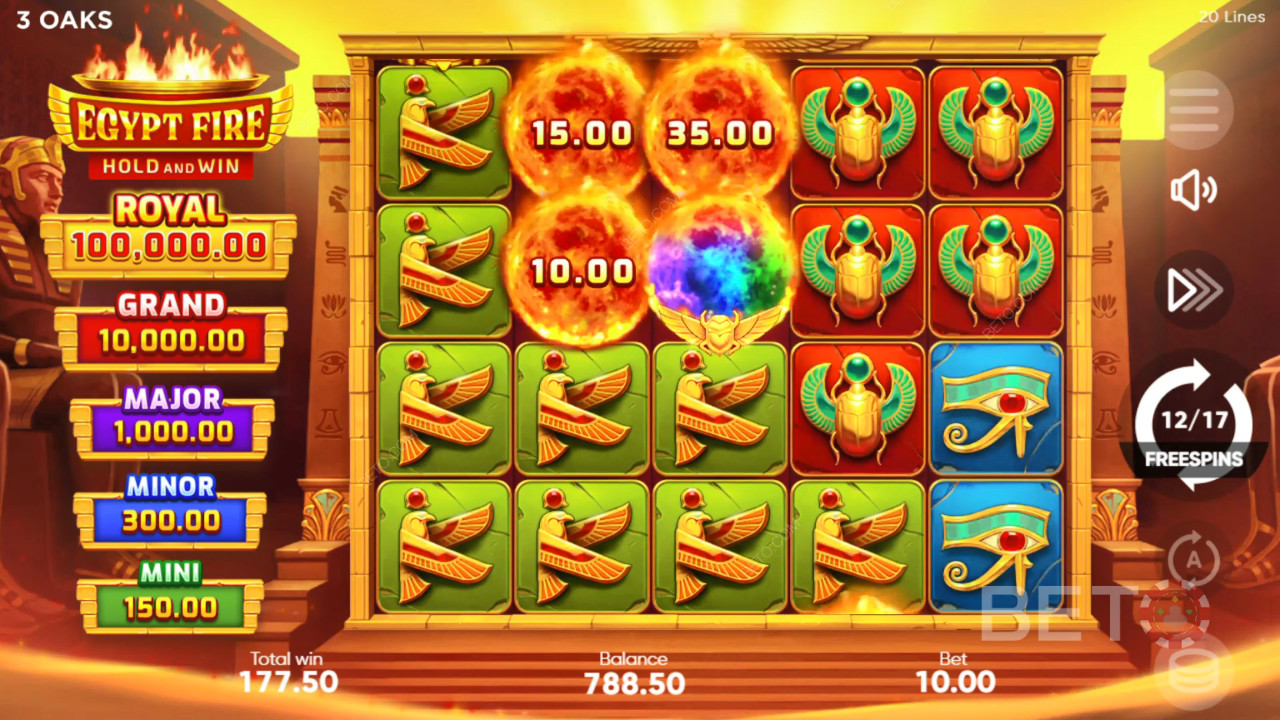 Bonus Features Explained in Egypt Fire by 3 Oaks Gaming