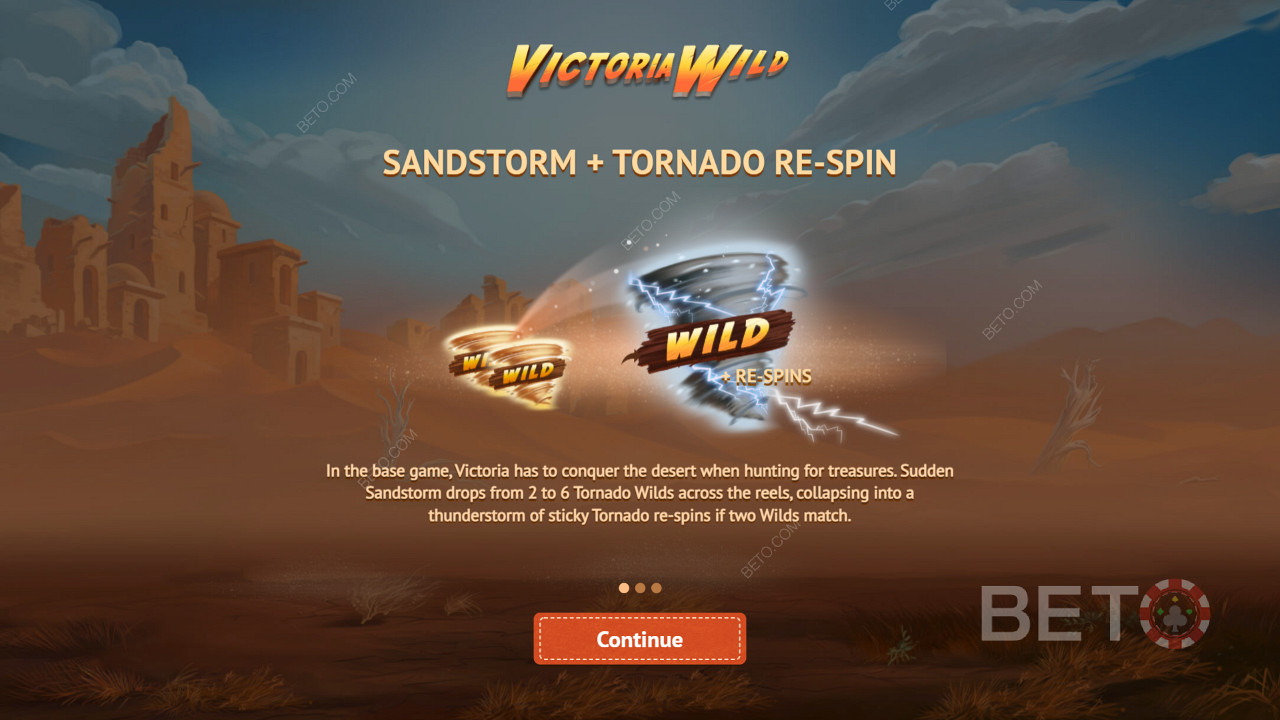 Enjoy several powerful features in Victoria Wild slot
