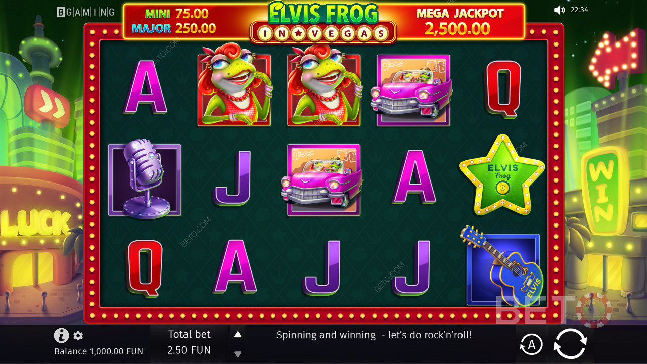 Play now and win Jackpot Prizes worth up to 1,000x the total bet
