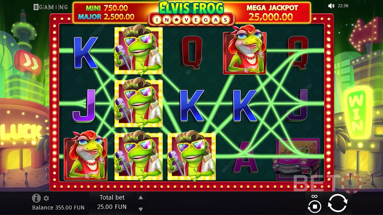 Both Frog symbols can fetch you cash payouts worth 500x your stake