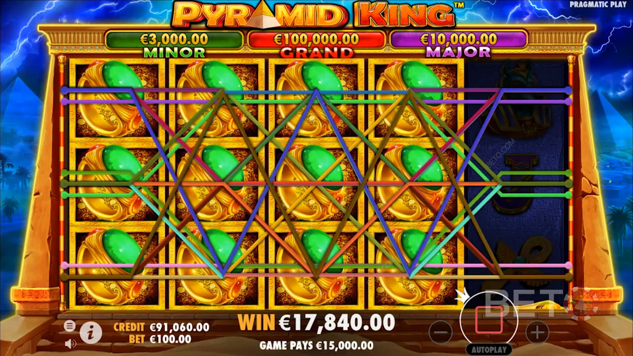 Play now for a chance to win Jackpot prizes worth 1,000x the stakes