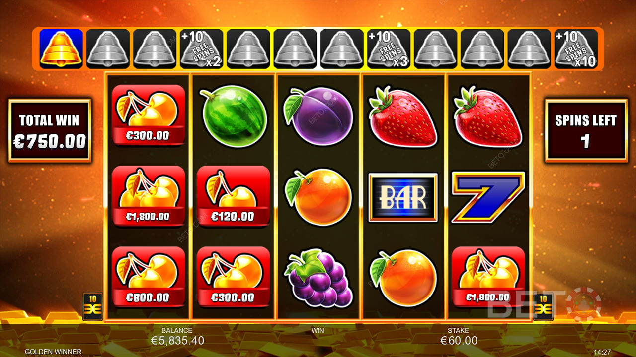 Bonus Features Explained in Golden Winner by Inspired Gaming