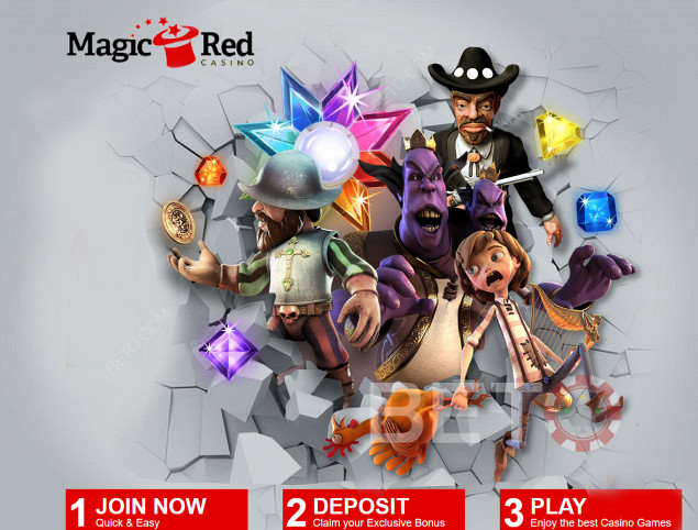 Magic Red赌场 - 有趣和有趣的在线赌场