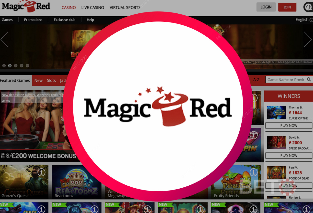 Sòng bạc trực tuyến Magic Red - một trang web thân thiện với người dùng