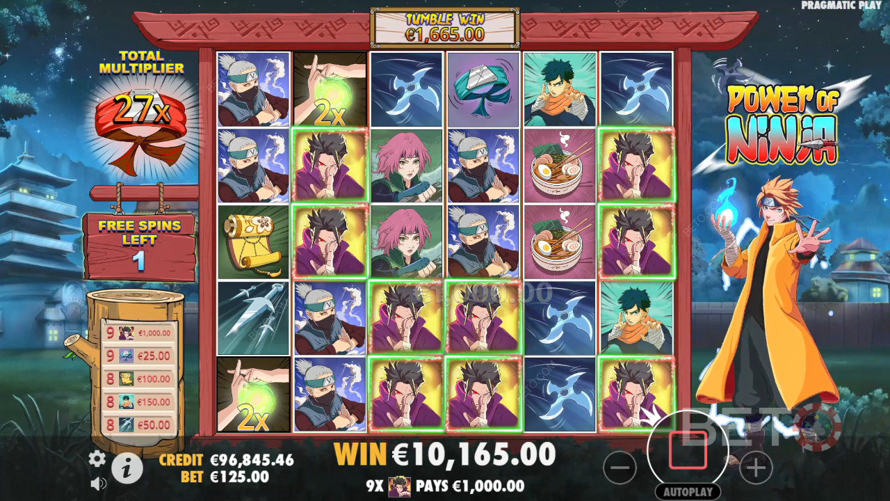 Bonus Features Explained in Power of Ninja by Pragmatic Play