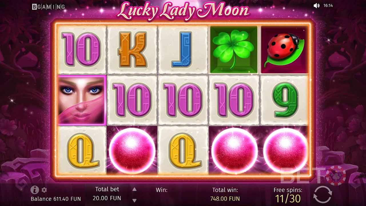 The Lucky Lady Moon slot is simple and easy to understand for most beginners