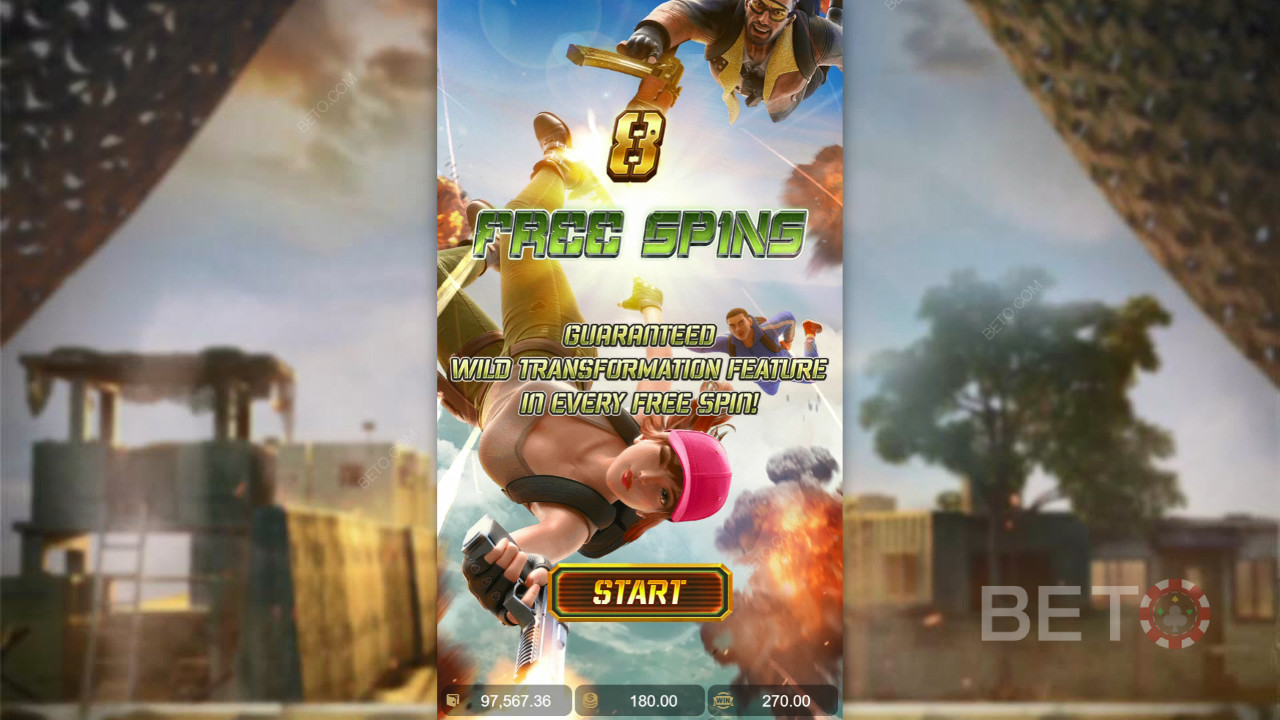 Win 1,690x Your bet in the Battleground Royale Slot Machine!