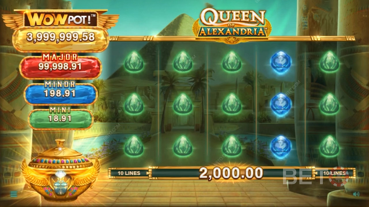 This online casino slot makes use of moderate variance and an RTP rate of 92.50%