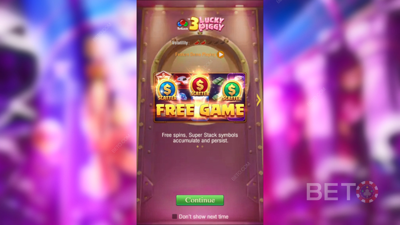 Win 10,000x Your bet in the 3 Lucky Piggy Video Slot!
