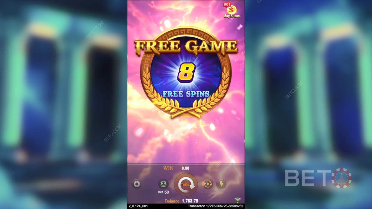 Win 10,000x Your bet in the Zeus Video Slot!