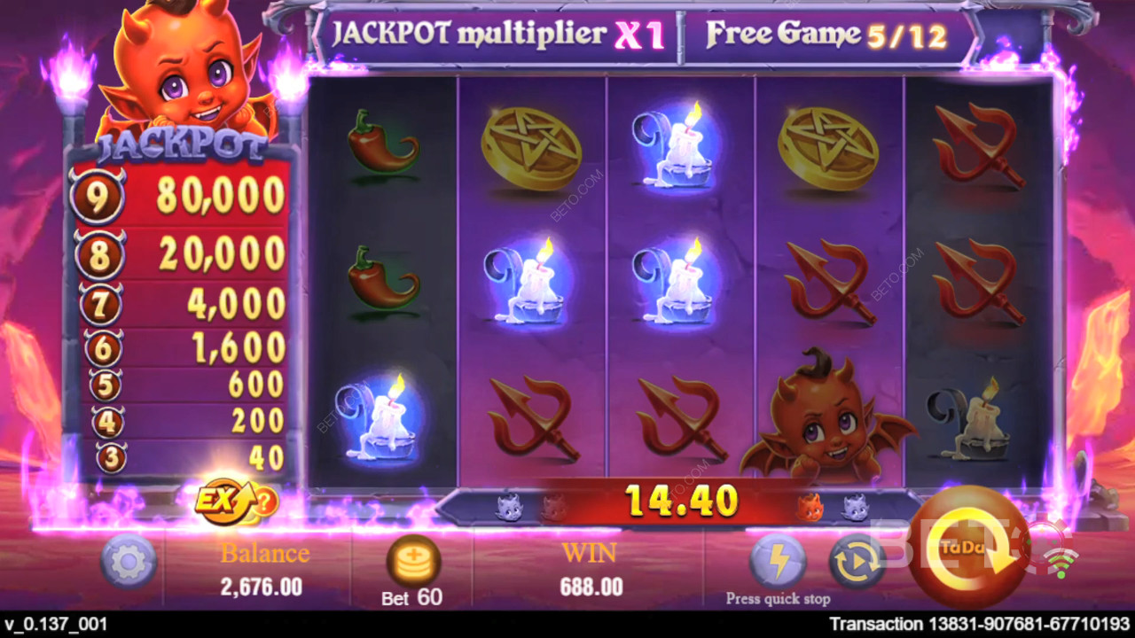 Win 10,000x Your bet in the Devil Fire Online Slot!