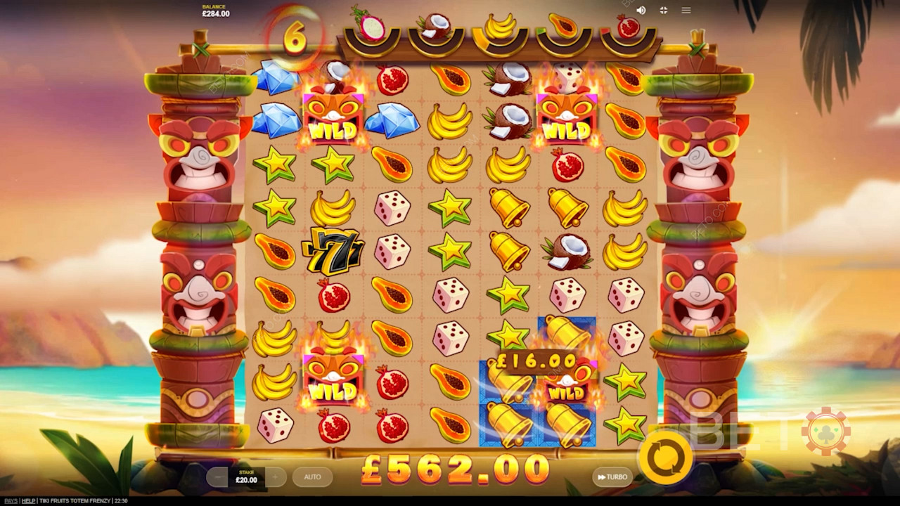 Fill the progress bars in the Free Spins to remove the low-paying symbols