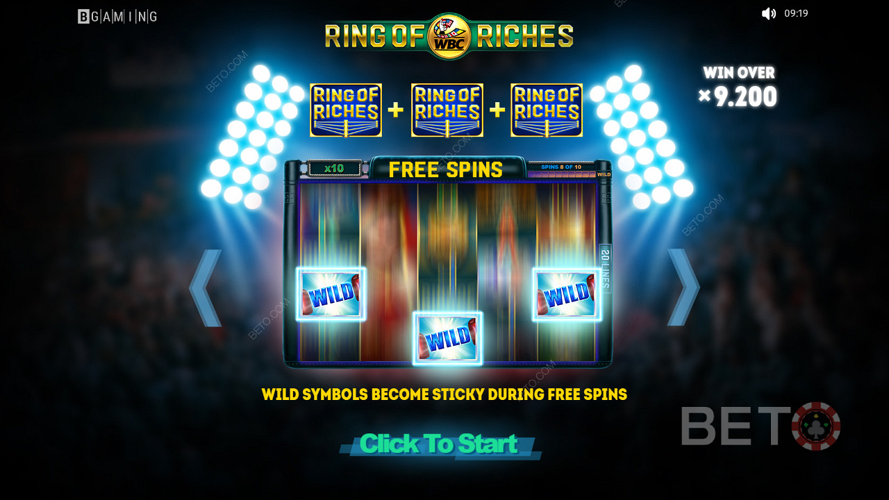 Sticky Spins! Just wait for this cycle to end and you’ll have reels full of Wilds