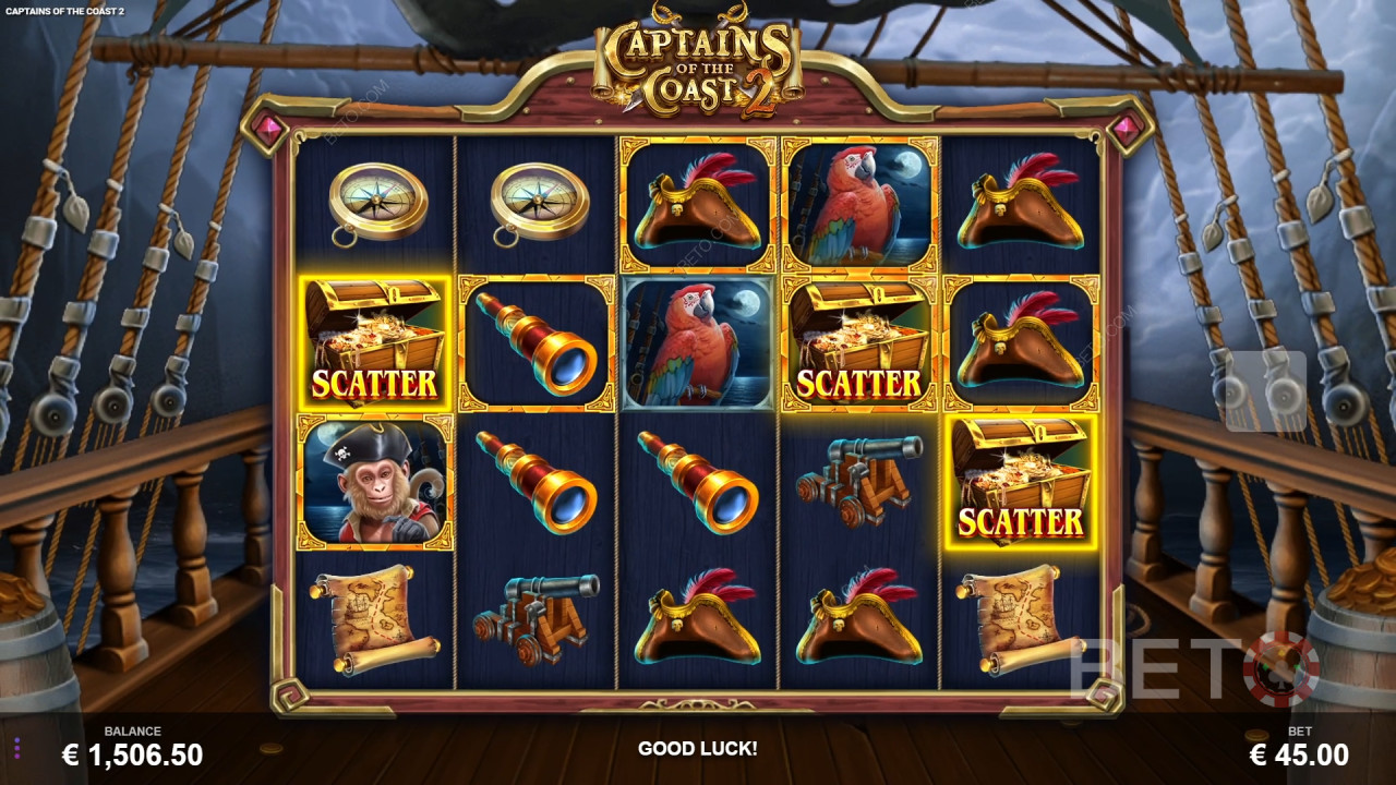 Captains of the Coast slot