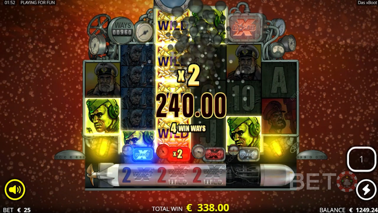 Win rewards worth up to 55,200x the stakes in the Das xBoot online slot