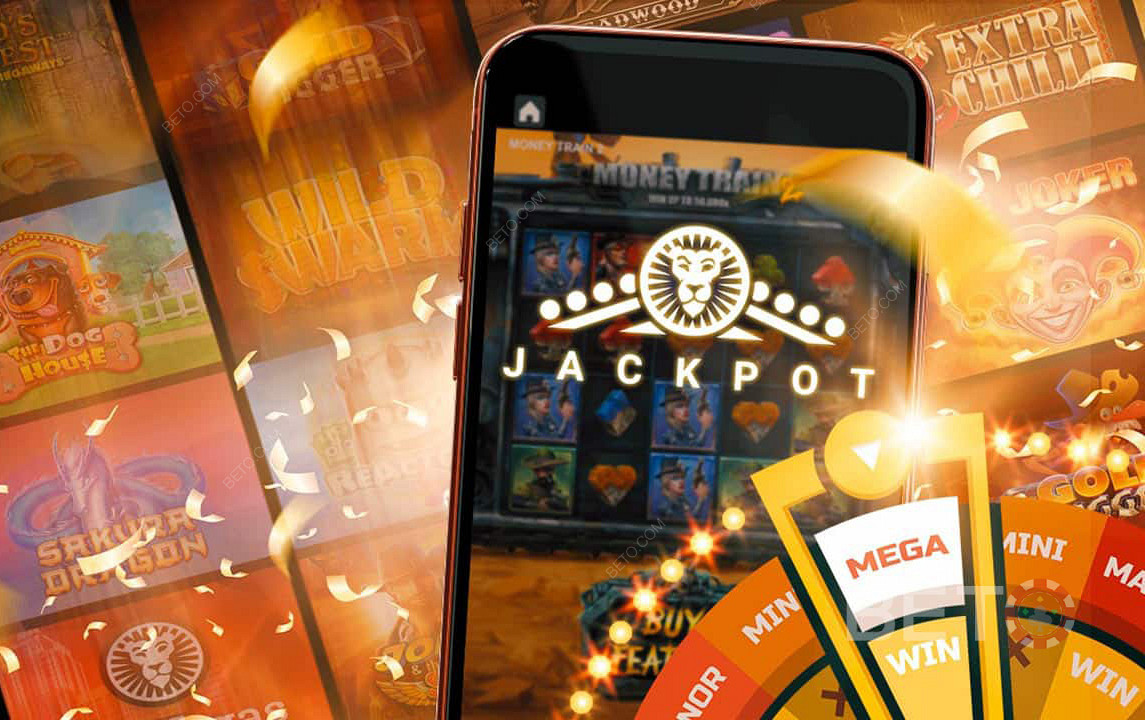 Progressive jackpots by the top game providers are avaible at LeoVegas Casino.