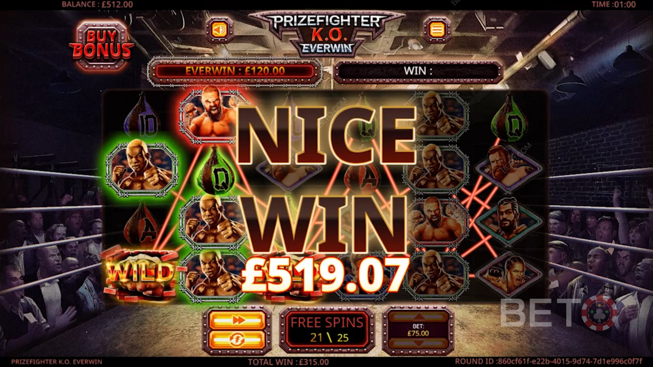 Vind spændende pengepræmier i boksearenaen på Prize Fighter KO Extreme 7 spilleautomaten