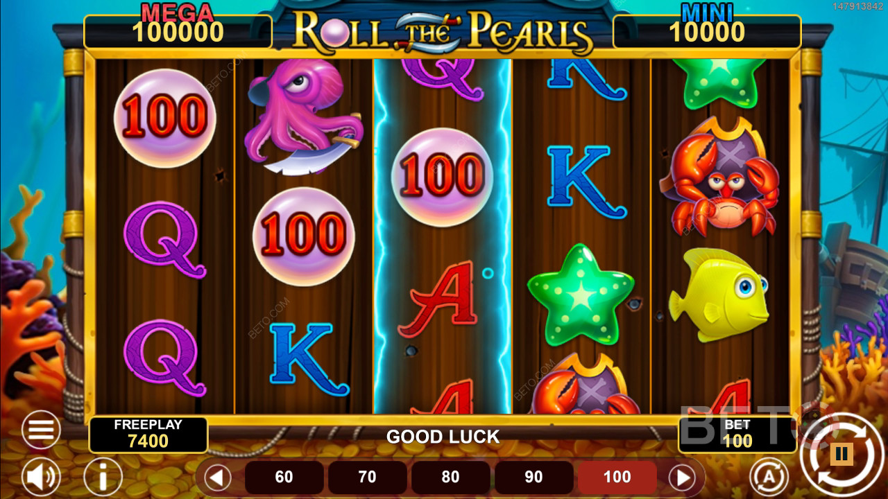 Roll The Pearls Hold & Win Review by BETO Slots