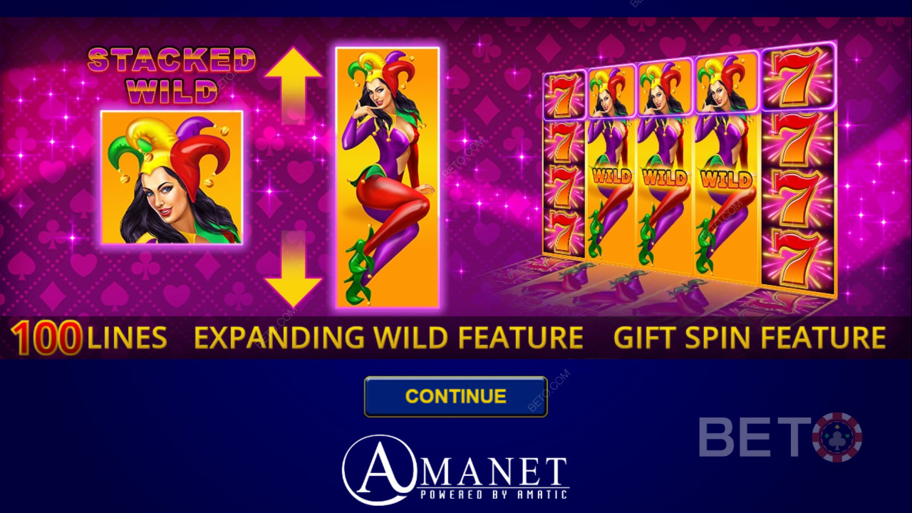Win 11,666x Your bet in the Lucky Joker 100 Extra Gifts Slot!