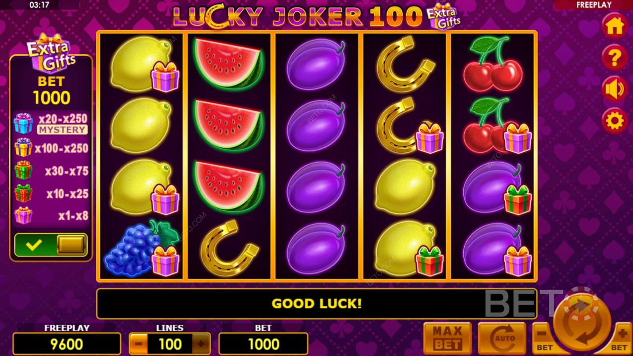 Lucky Joker 100 Extra Gifts Review by BETO Slots