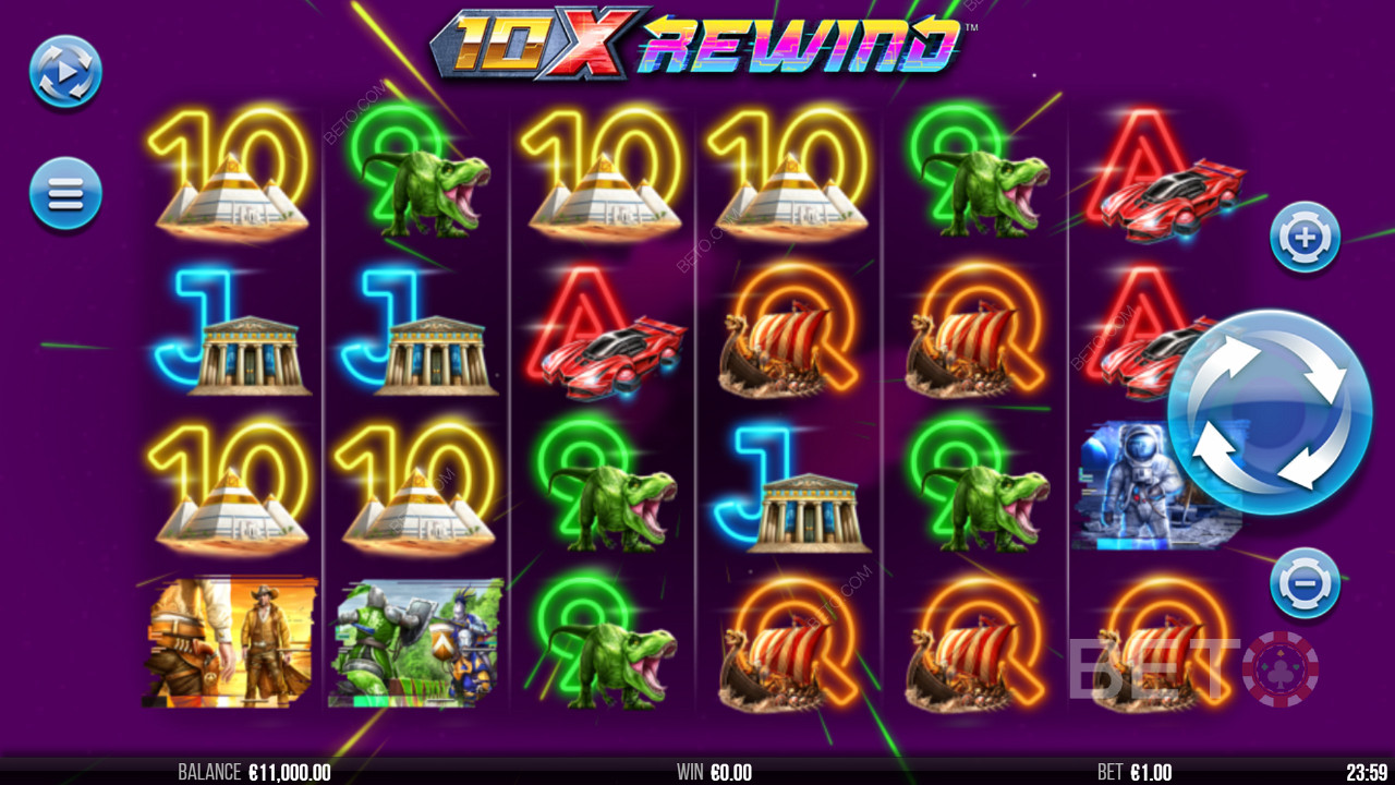 Neon themed visuals look enticing in 10x Rewind