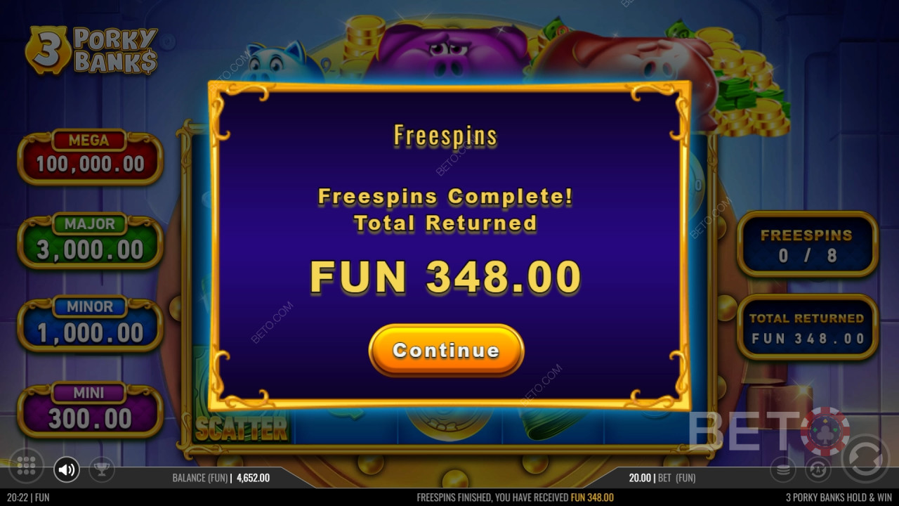 Win 15,000x Your bet in the 3 Porky Banks Slot Machine!