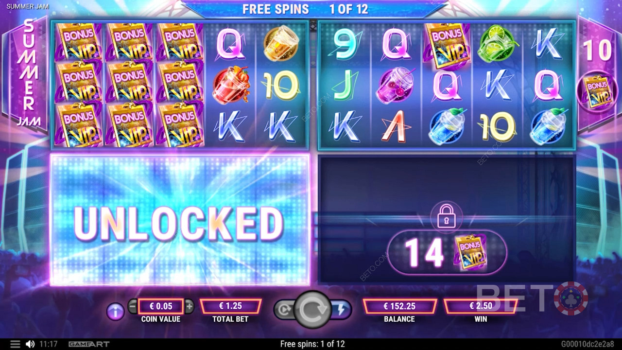 Unlock more reel sets by collecting Bonus Symbols in the Free Spins