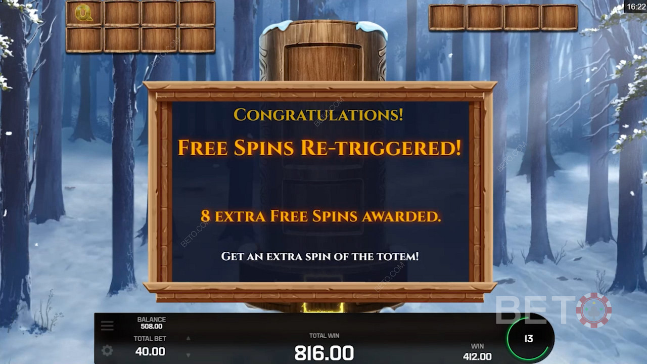 Retrigger Free Spins and get an extra Expanding symbol