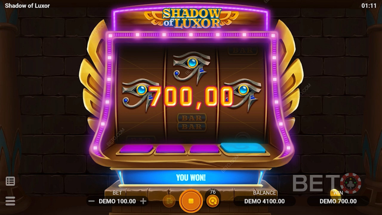 Unique grid design in Shadow of Luxor slot game with ancient civilizations