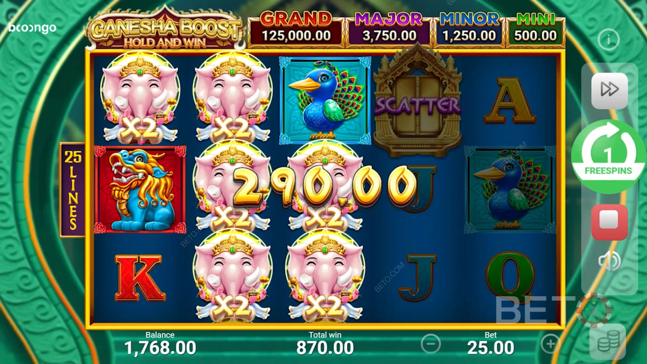 Land Wild X2 during the free spins and win big