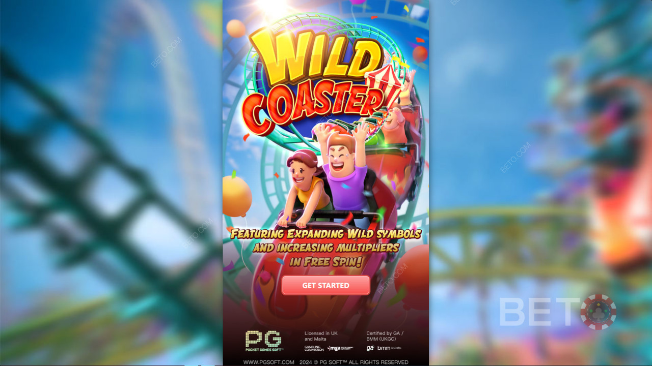 Win 16,465x Your bet in the Wild Coaster Video Slot!