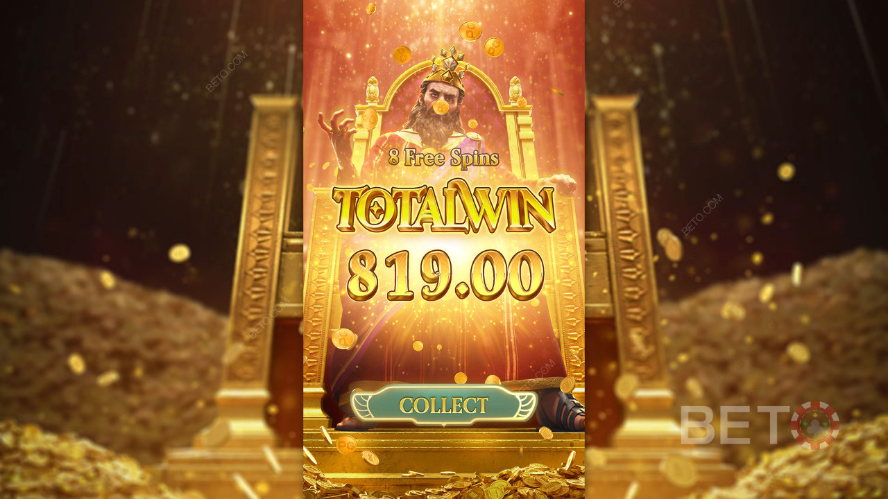 Win 2,318x Your bet in the Midas Fortune Slot Online!