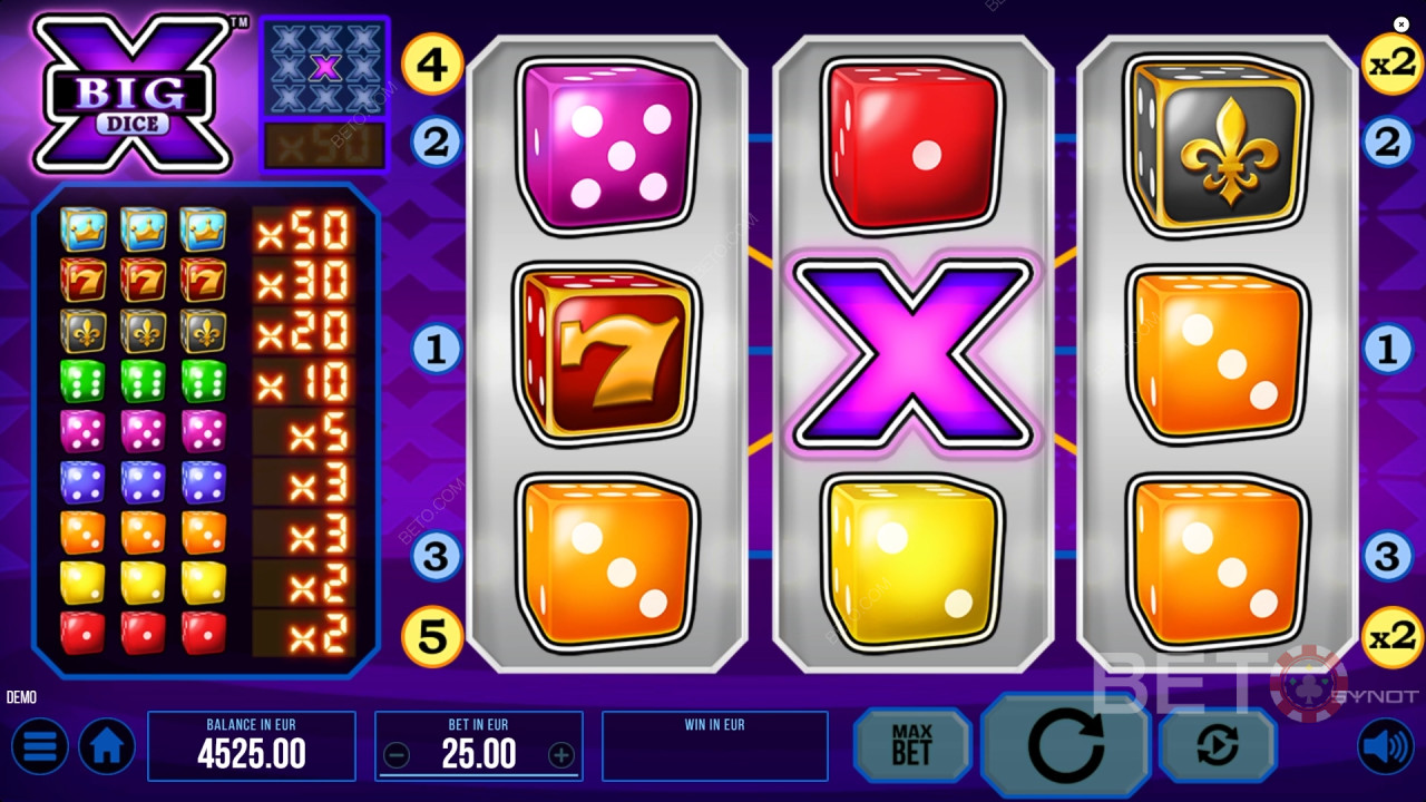 Big X Dice Review by BETO Slots