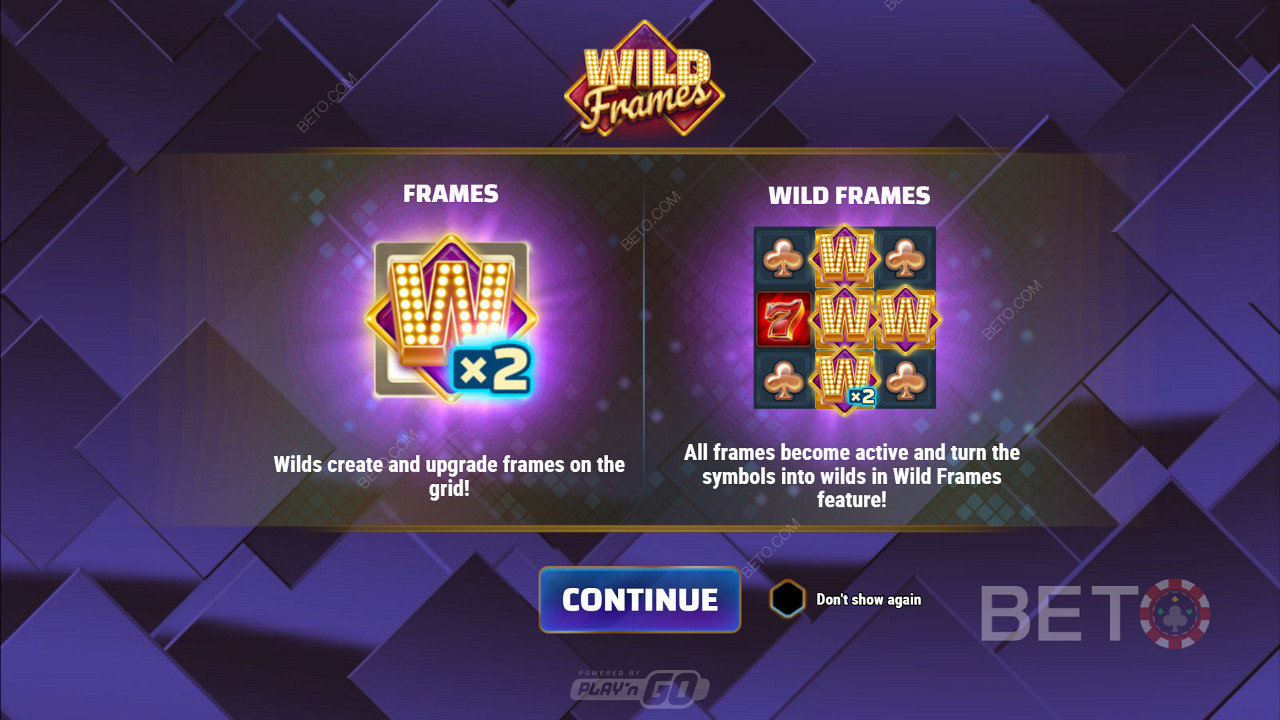 Launching Wild Frames and info about the bonus features
