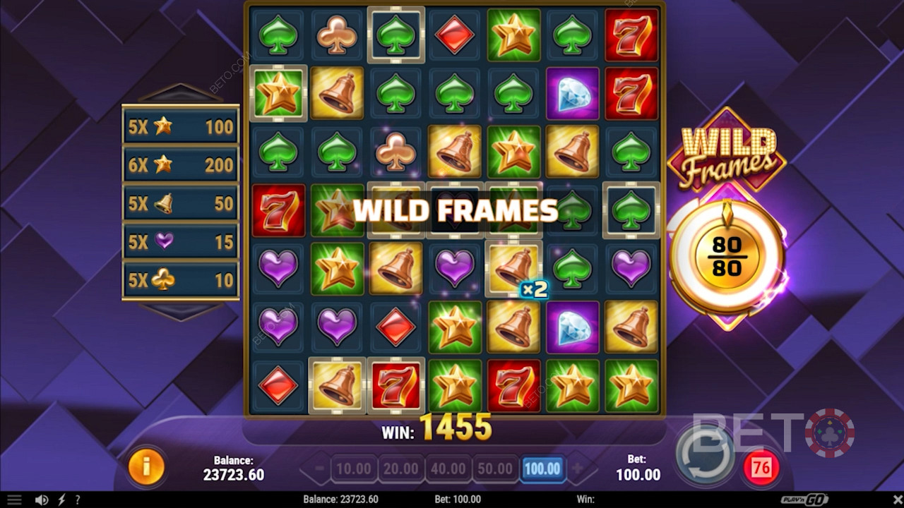 Wide playing grid in Wild Frames