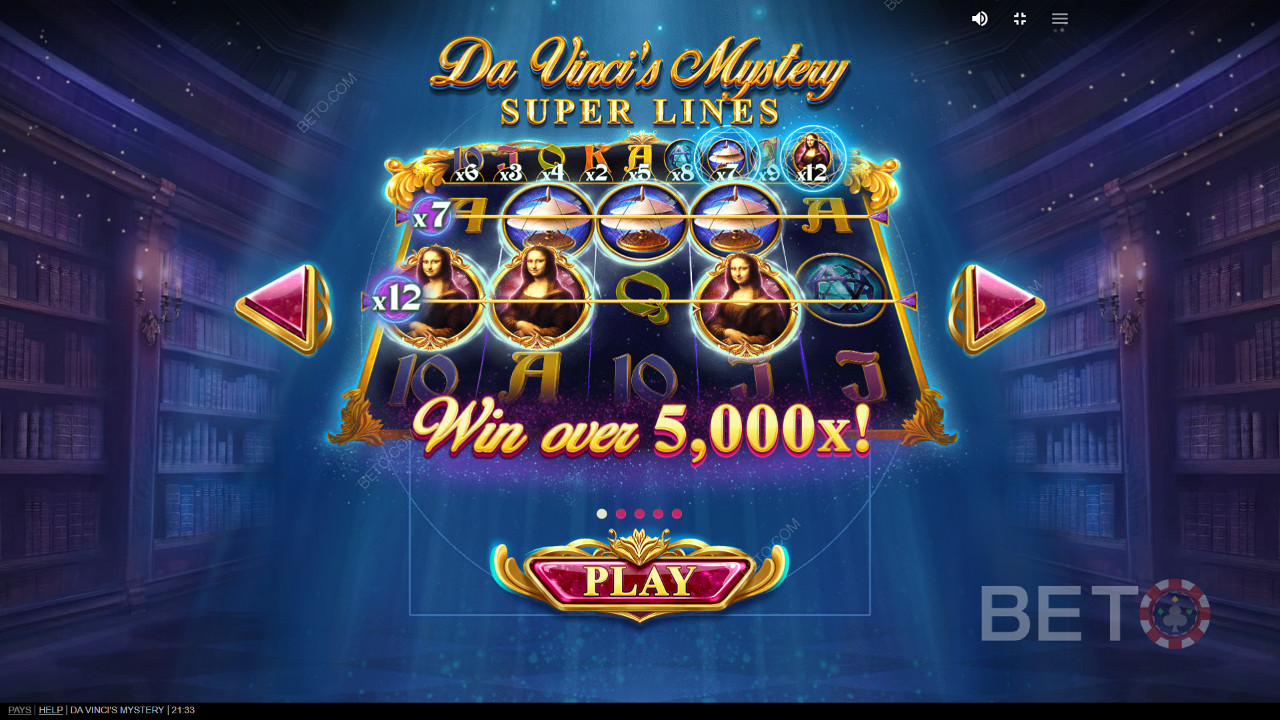 Players can win exciting cash prizes worth over 5,000x the stake
