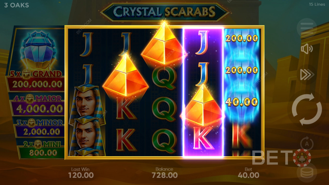Crystal Scarabs Review by BETO Slots