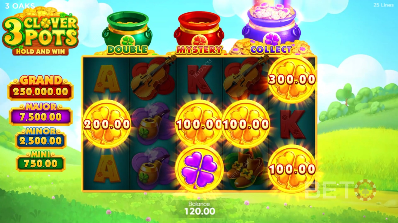 3 Clover Pots Review by BETO Slots
