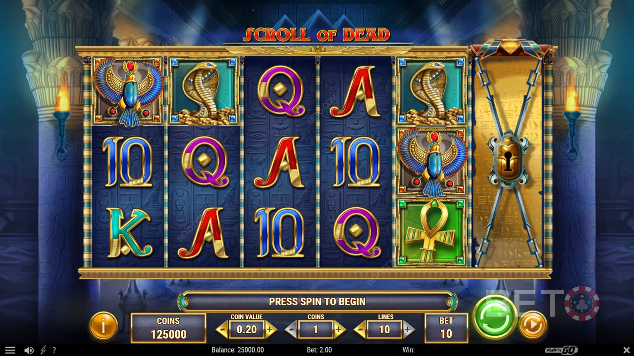 The Scroll of Dead is the newest edition to the “Dead” slot series, based on Ancient Egypt