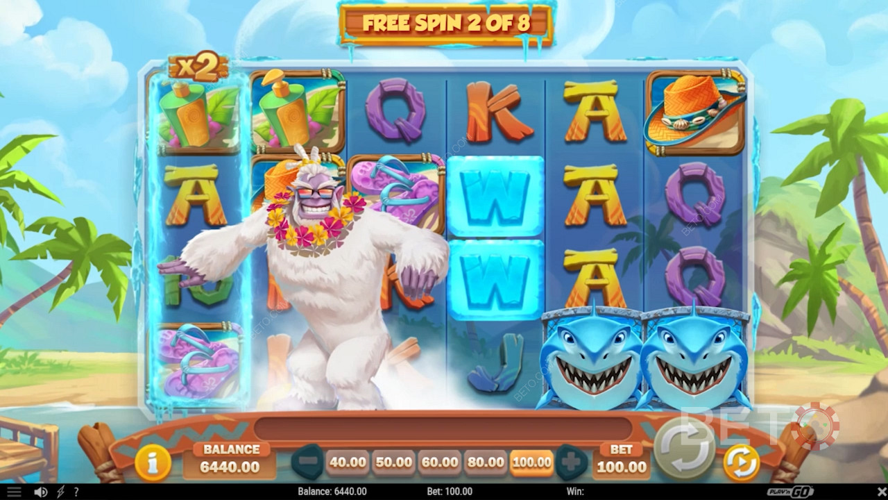 Enjoy different types of Free Spins in Hotel Yeti-Way slot