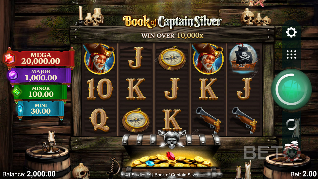 Book of Captain Silver Free Play