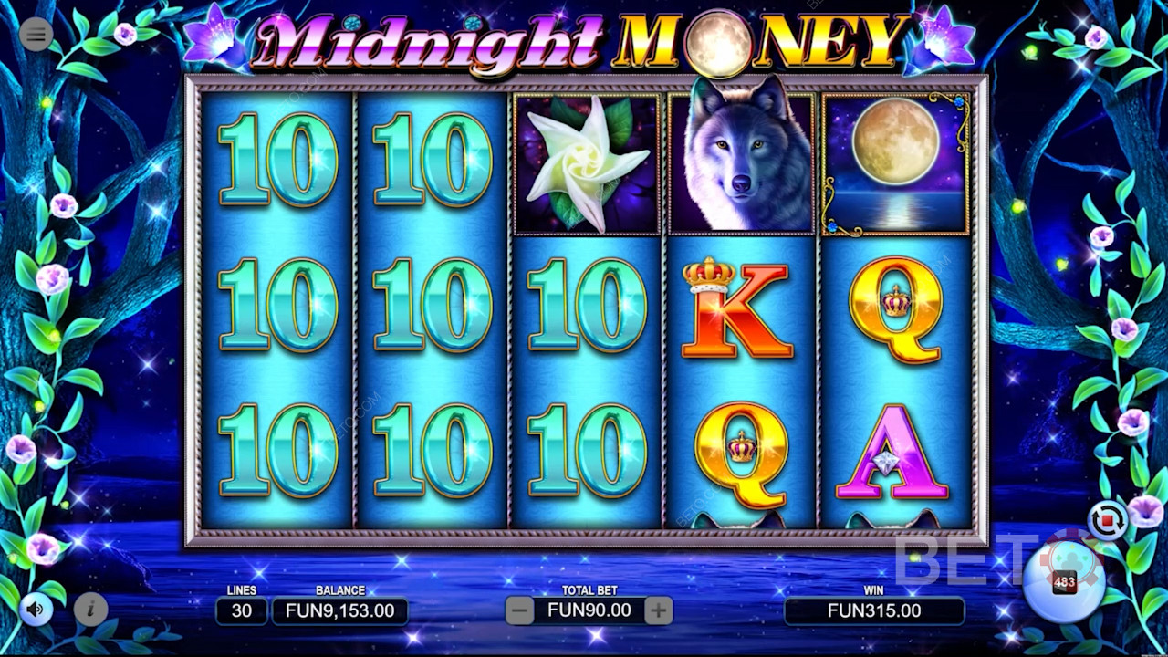 Play Midnight Money from game provider Spearhead Studios