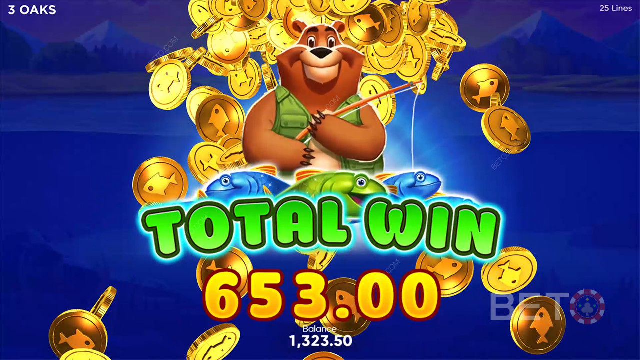 Win 2,500x Your bet in the Fishin