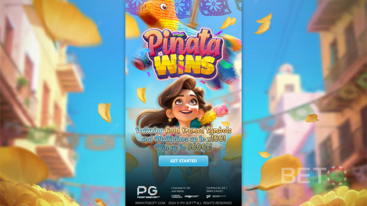 Win 5,000x Your bet in the Pinata Wins Slot Online!