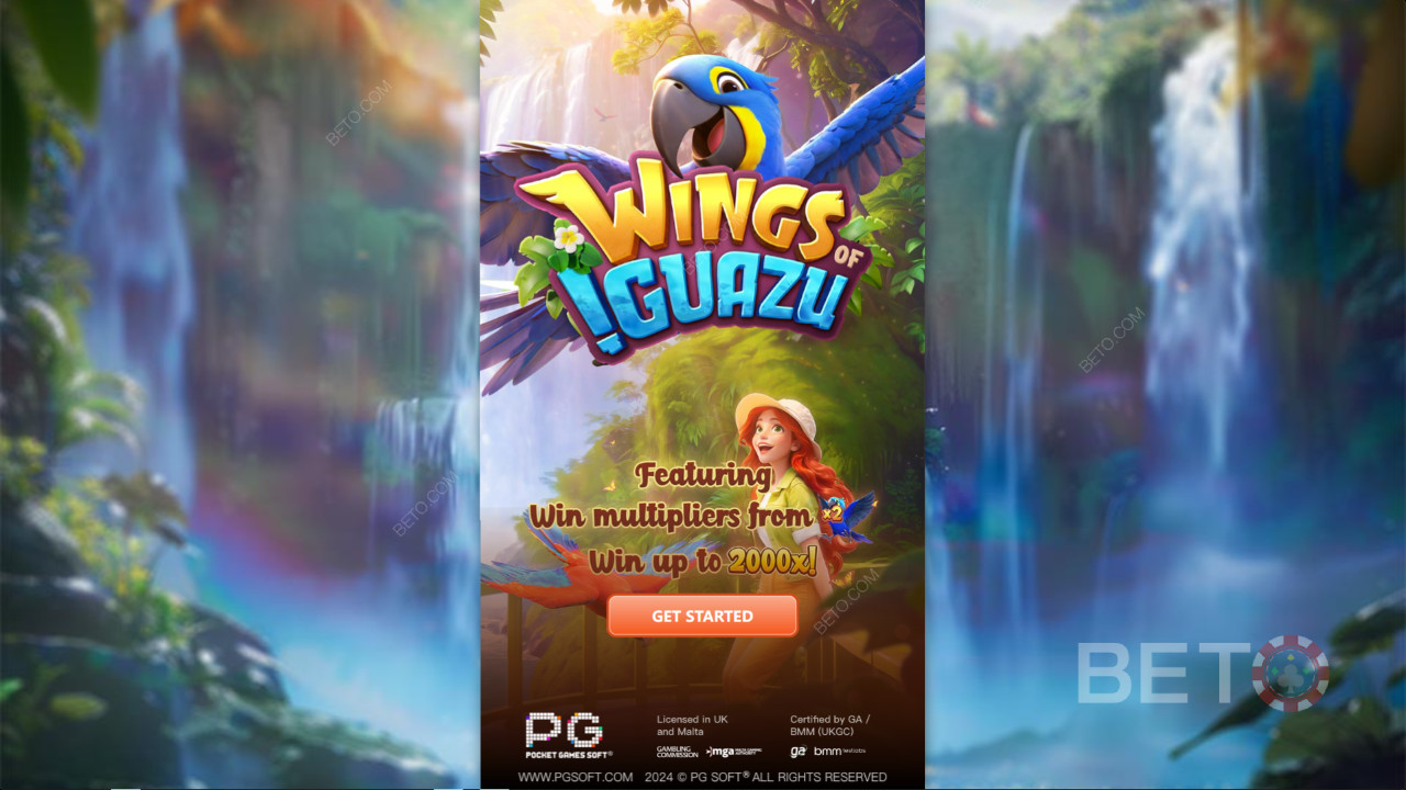 Win 2,000x Your bet in the Wings of Iguazu Online Slot!