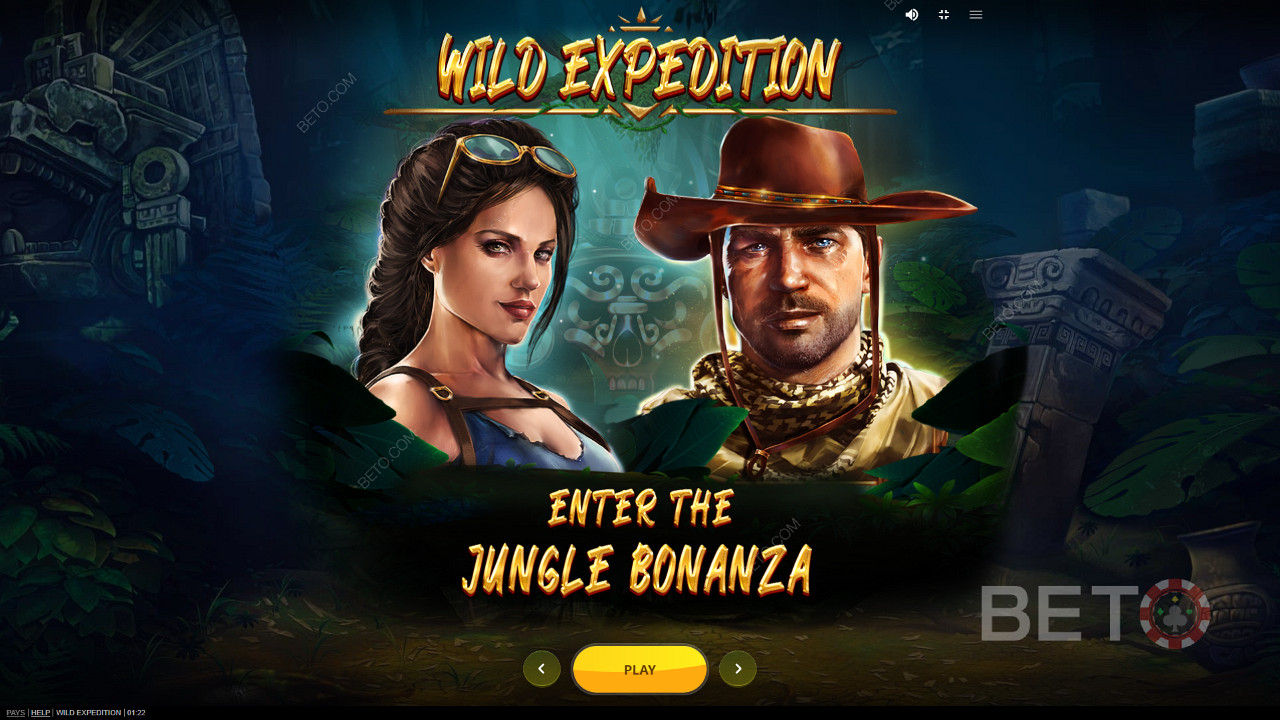 Join Nick and Cara for their next fortune-seeking adventure in the Wild Expedition slot