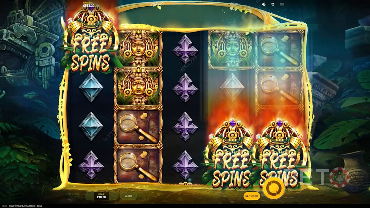 Land 3 Bonus symbols to activate the Free Spins mode and get access to Sticky Wilds