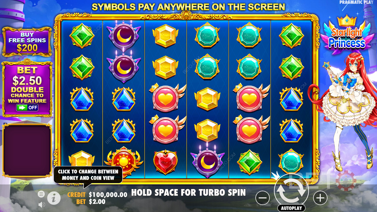 Du kan købe Free Spins-bonussen med en 100x udbetaling