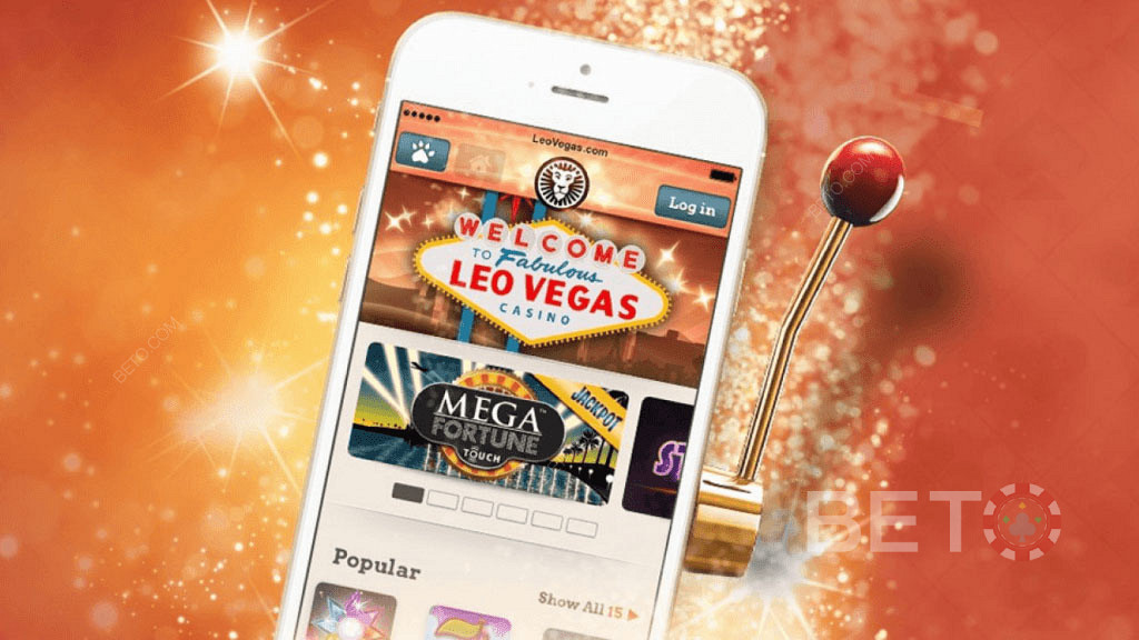LeoVegas stort og populært online casino! Få Free Spins fra din mobil eller tablet